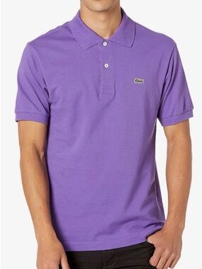 Lacoste Purple Short-Sleeve Polo (US XL, FR 6)